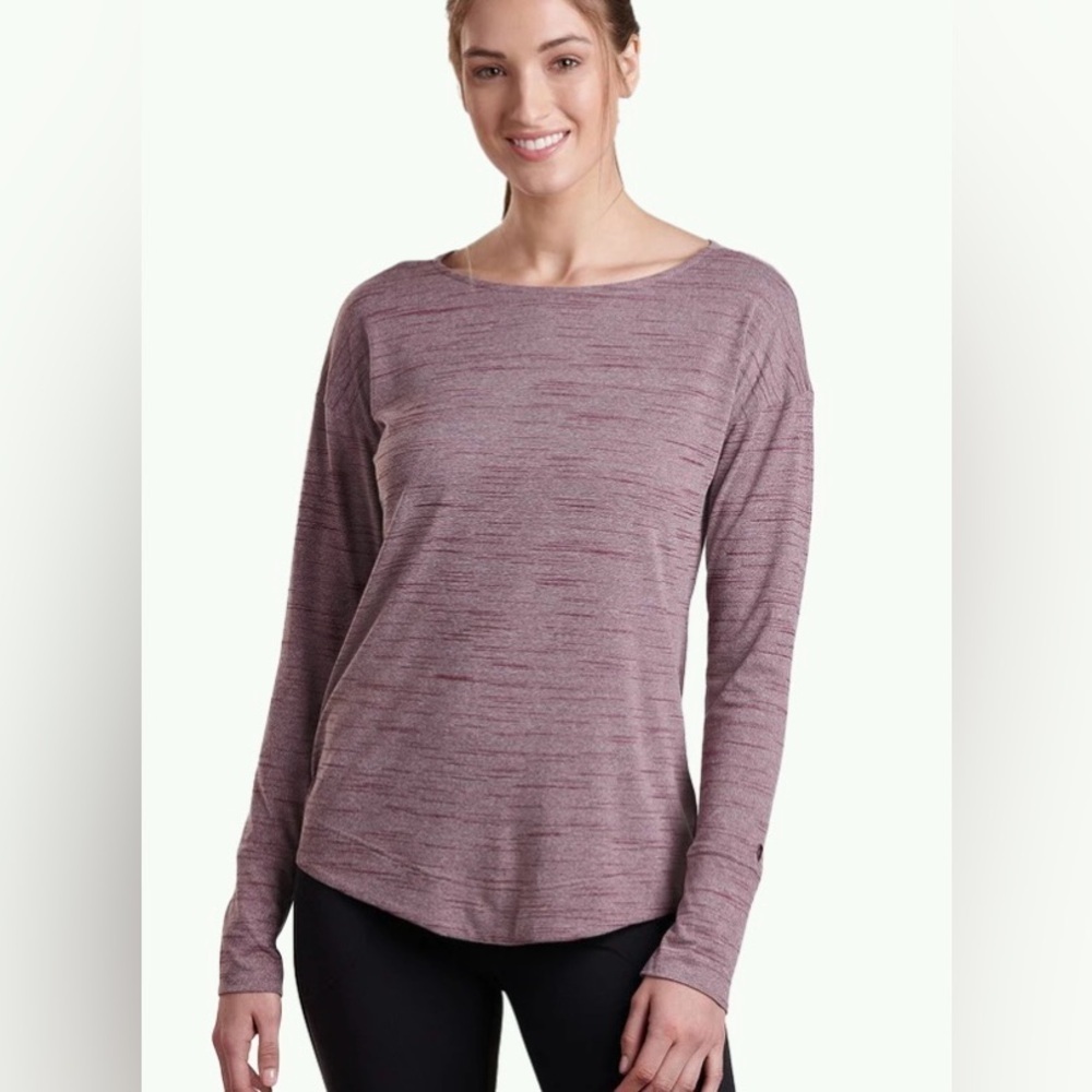 KUHL W'S Intent Krossback Open Back Athletic Shirt Small Long Sleeve